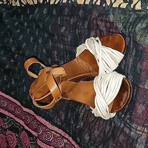 Early 2000's wedge heel real leather